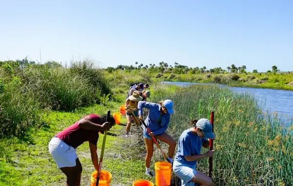 Volunteer river cleanup